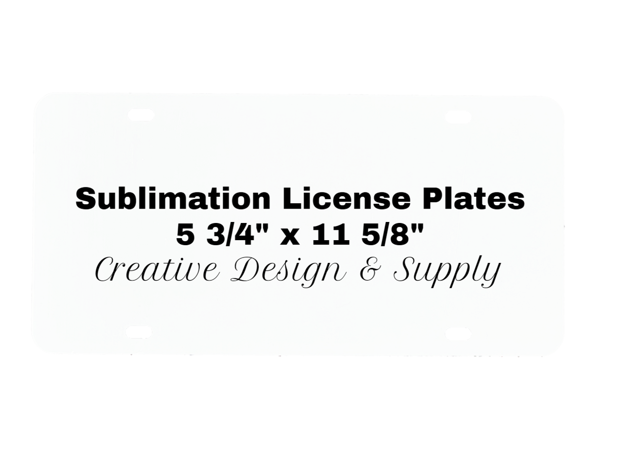 Blank Sublimation License Plates