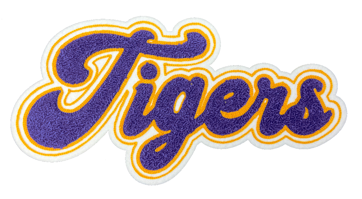 12" Tigers Chenille Patch