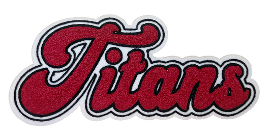 12" NCMH Titans Chenille Patch