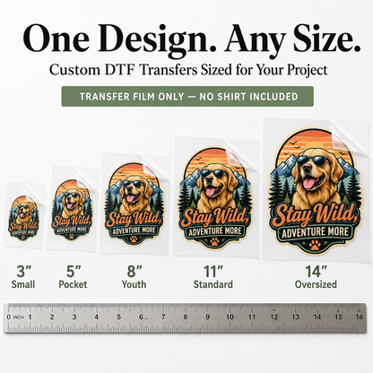 DTF Transfer by Size