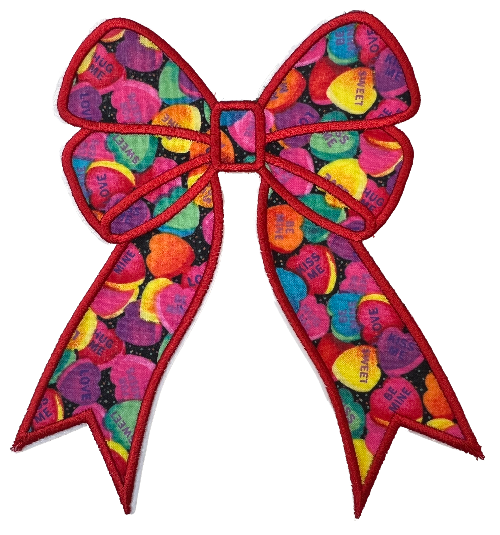 Applique Glitter Bows