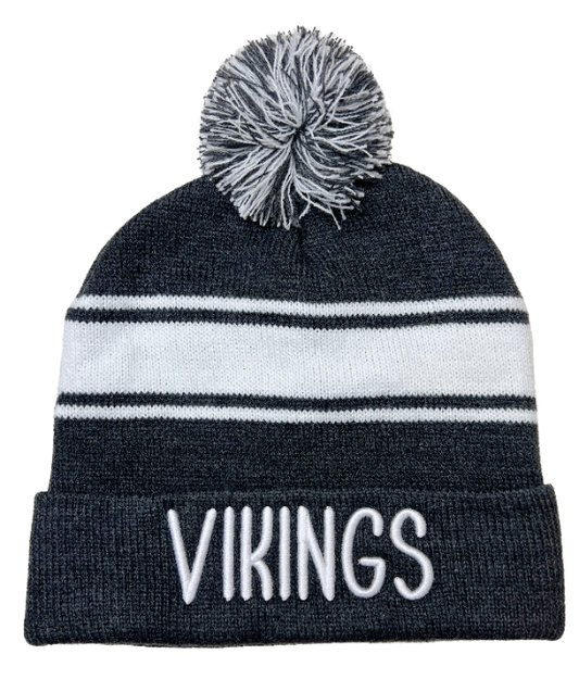 AVB Vikings Charcoal/White Beanie