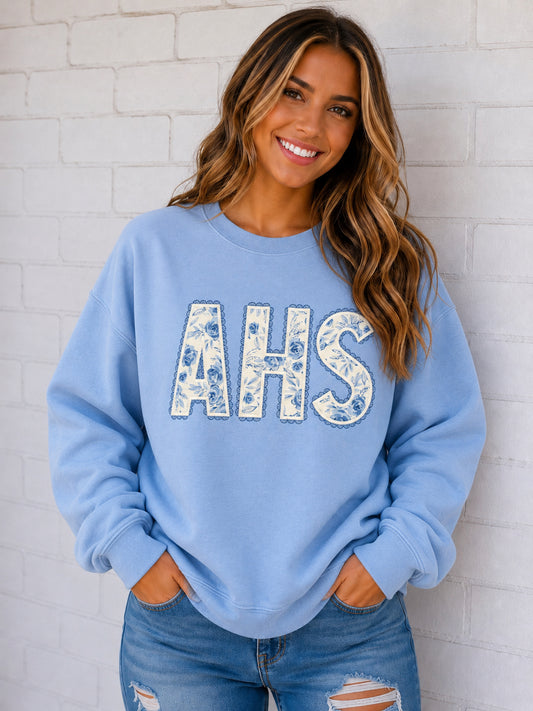 AHS 3 Lace Applique Crewneck