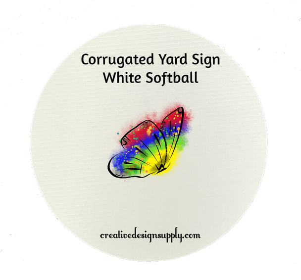 White 11" Corrugated Circle