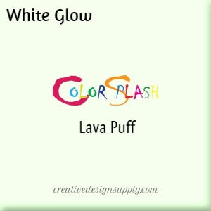 White CS Glow Lava Puff