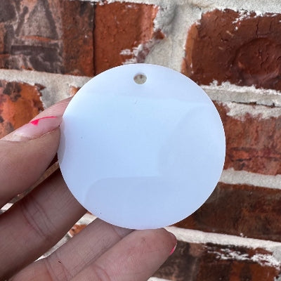 2" Acrylic Circle Keychain