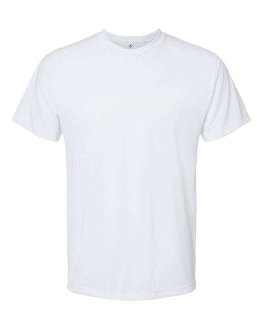 White SubliVie 1910 Adult Sublimation Tee