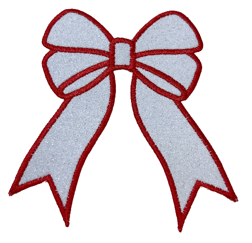 Applique Glitter Bows