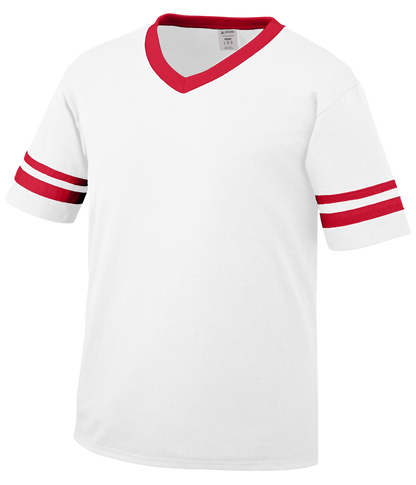 Sleeve Stripe V-Neck Youth Jersey 361