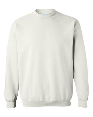White Gildan HB Crewneck 18000