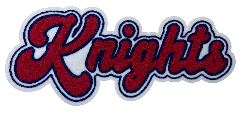 12" Woodlawn Knights Chenille Patch