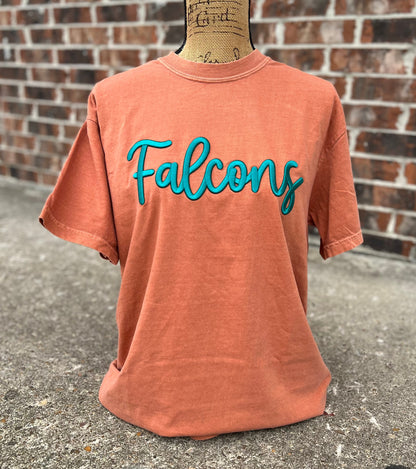 Yam Falcons Embroidered Puff CC Tee