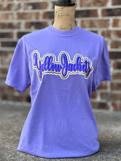 Byrd Yellow Jackets Violet CC RTW Tee