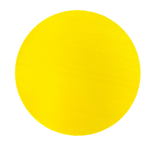 Yellow 11" Corrugated Circle