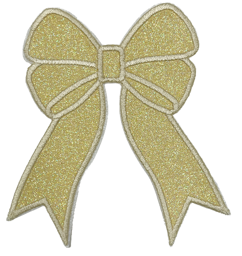 Applique Glitter Bows
