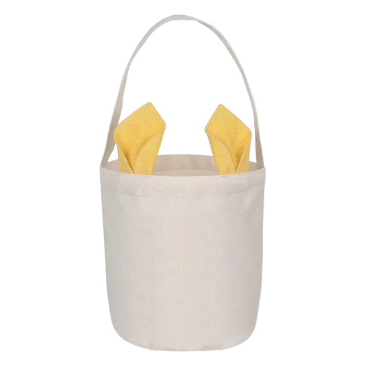 Yellow Linen Bunny Bag