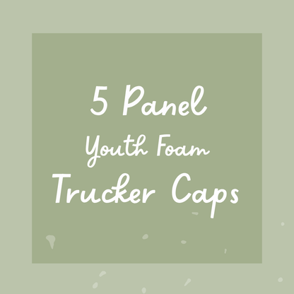 5 Panel Youth Foam Trucker Caps