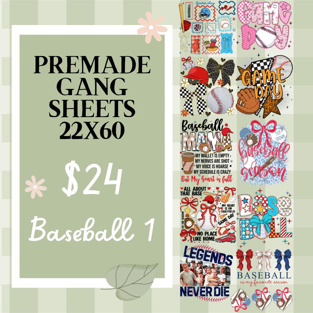 Ready Made Gang Sheets 22"x60"