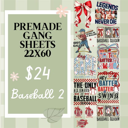 Ready Made Gang Sheets 22"x60"