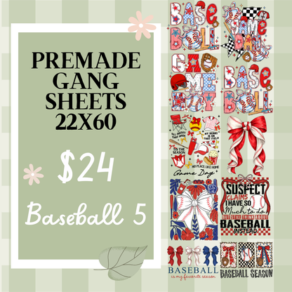 Ready Made Gang Sheets 22"x60"
