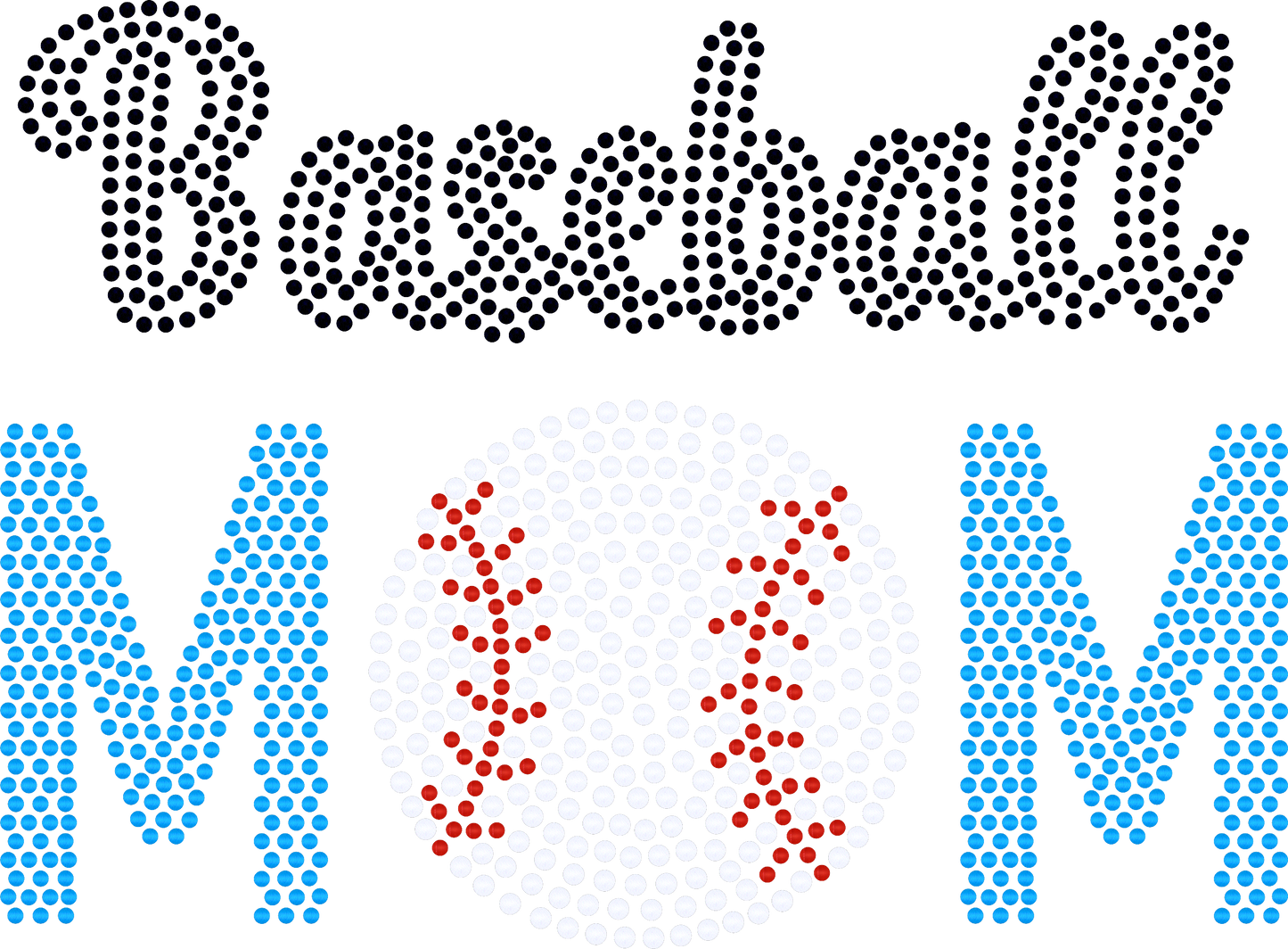 Lg Baseball Mom Red White Blue Spangle Sports