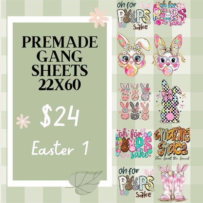 Ready Made Gang Sheets 22"x60"