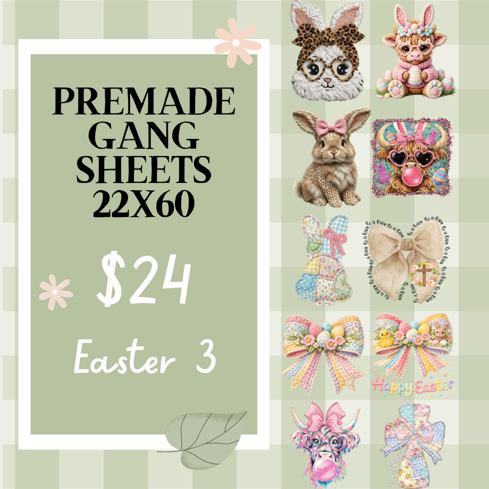 Ready Made Gang Sheets 22"x60"