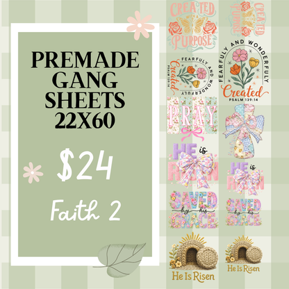 Ready Made Gang Sheets 22"x60"