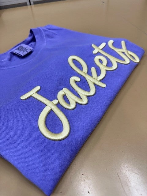 Jackets Embroidered Puff Comfort Colors Tee