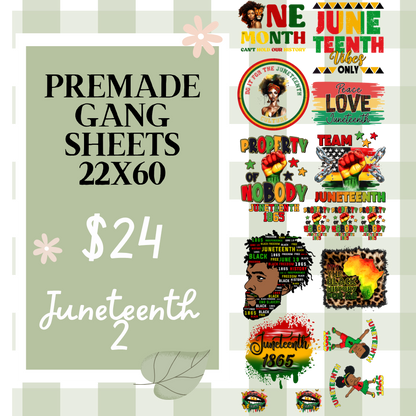 Ready Made Gang Sheets 22"x60"