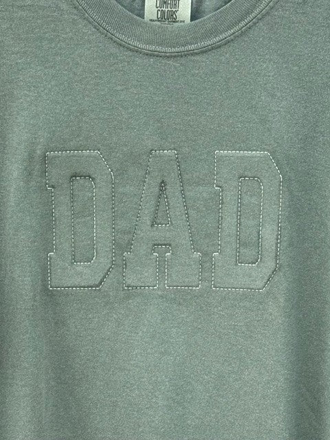 DAD Puff Embroidered Comfort Colors Tee