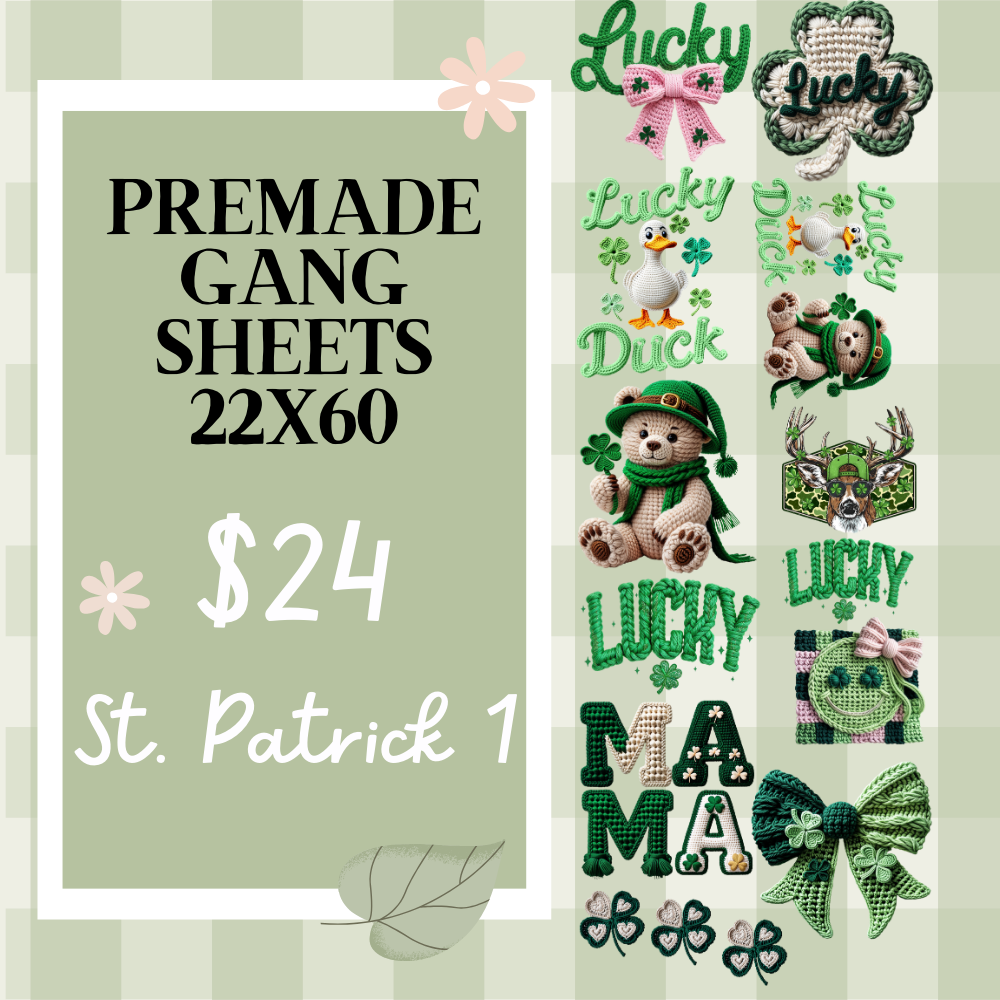 Ready Made Gang Sheets 22"x60"