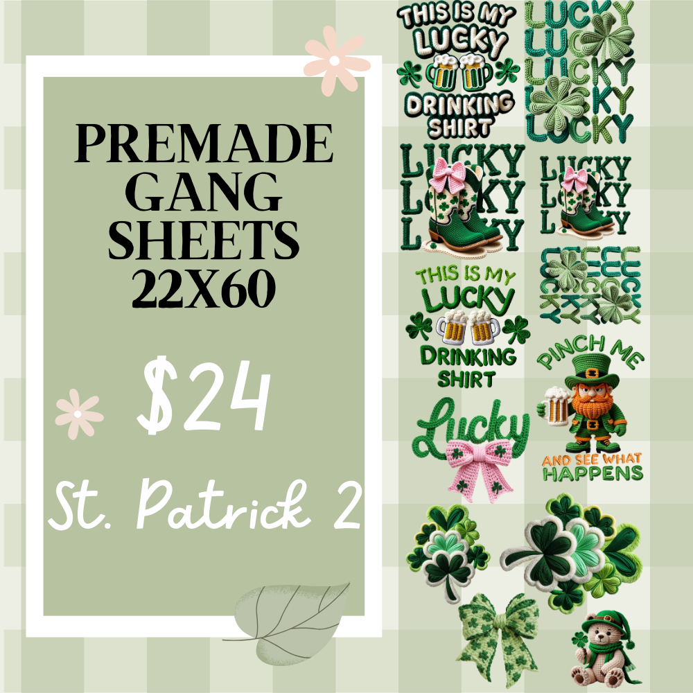 Ready Made Gang Sheets 22"x60"