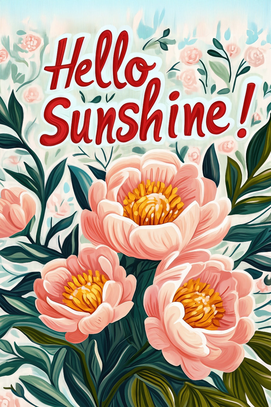 2506 Printed Summer Garden Flag
