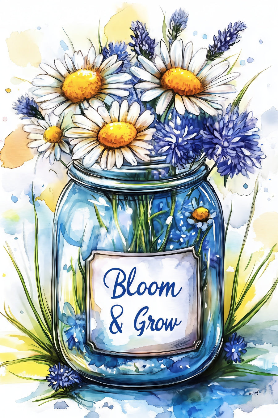 2515 Printed Summer Garden Flag