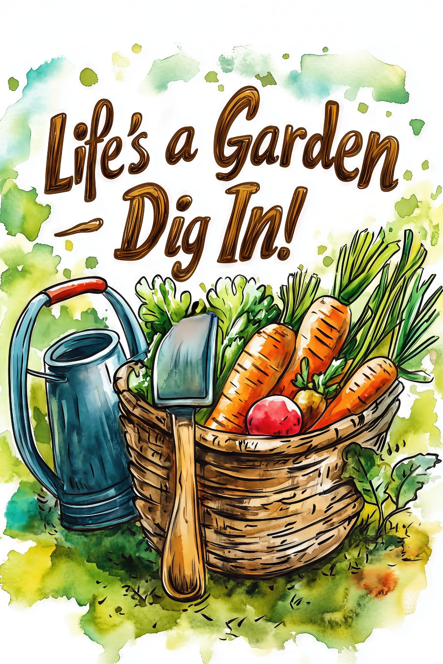 2540 Printed Summer Garden Flag