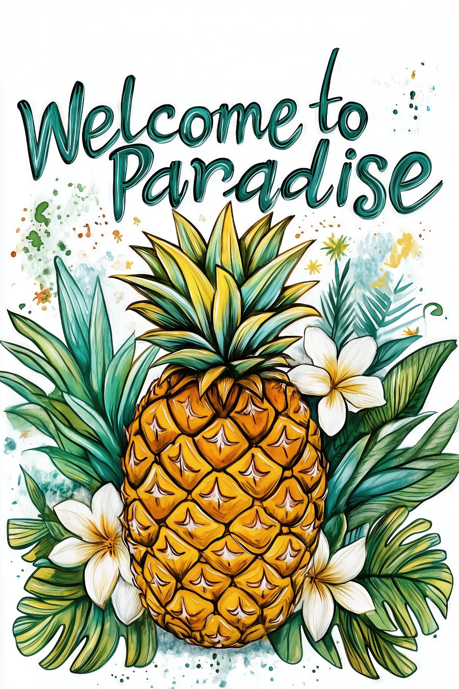 2546 Printed Summer Garden Flag