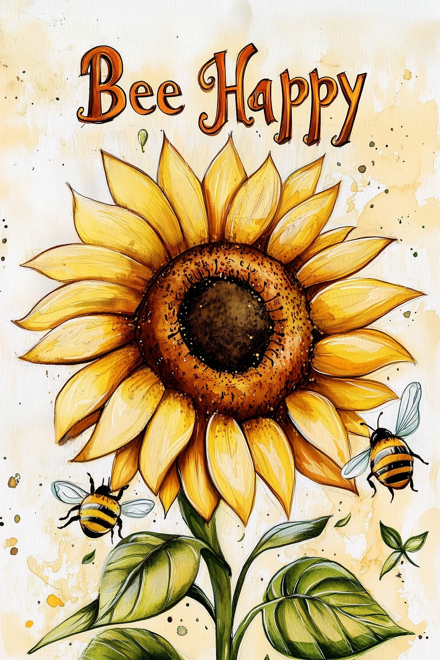 2548 Printed Summer Garden Flag
