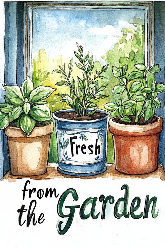 2556 Printed Summer Garden Flag