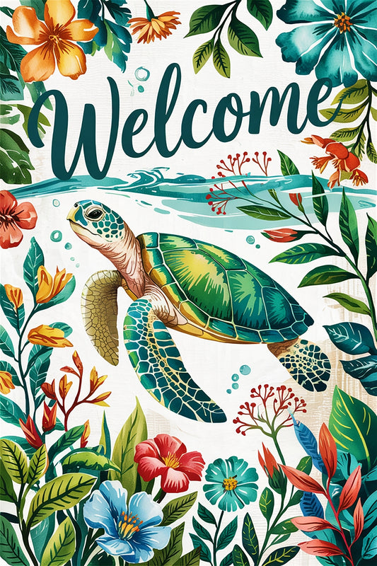 2561 Printed Summer Garden Flag