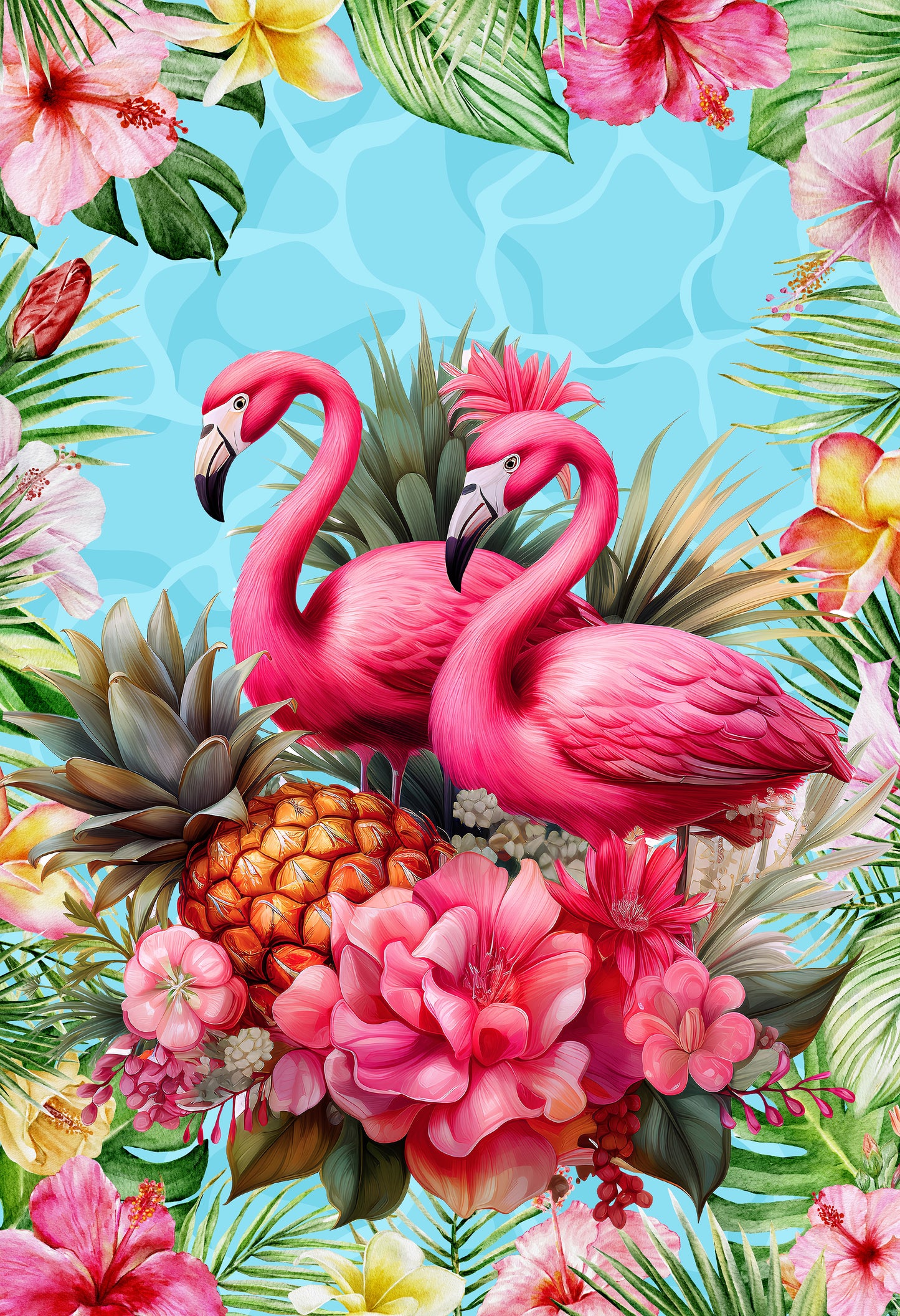 2562 Printed Summer Garden Flag