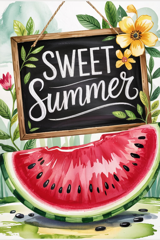2564 Printed Summer Garden Flag