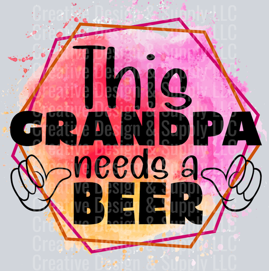 This grandpa needs a beer